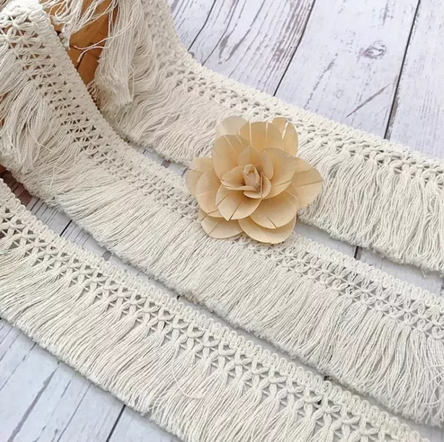 Sewing Trim Cotton Fringe Lace DIY Curtain Decoration Accessories Fabric Ribbon