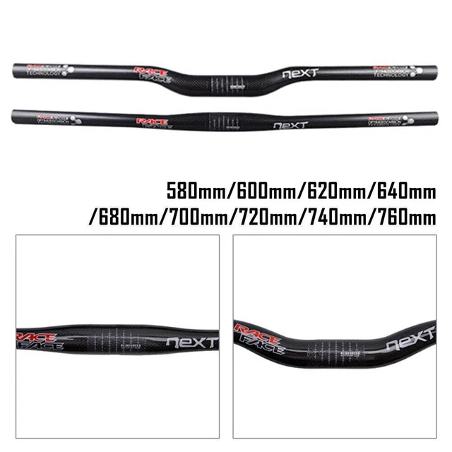 Race Face NEXT 3k Matte Carbon Fiber Handlebar 31.8mm Riser/Flat Bar For MTB