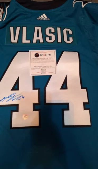 NHL San Jose Shark #44 Vlasic Official And Authentic Jersey Certified