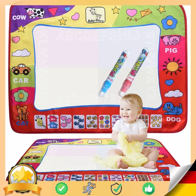 Kinder Wasser Malen Set Doodle Malmatte Aqua Malen 80x60 Stift Kinder Retoo