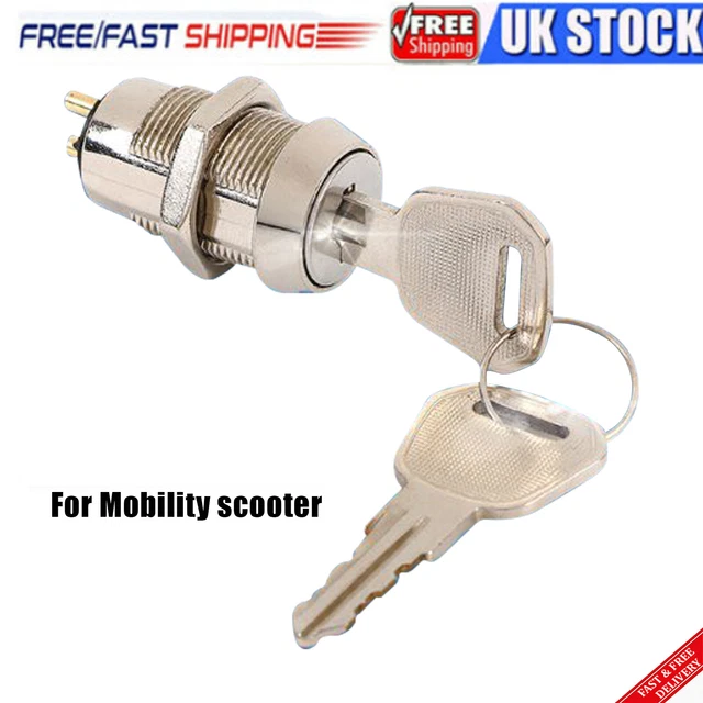 FOR ELECTRIC MOBILITY Scooter spare on/off ignition switch With 2 key