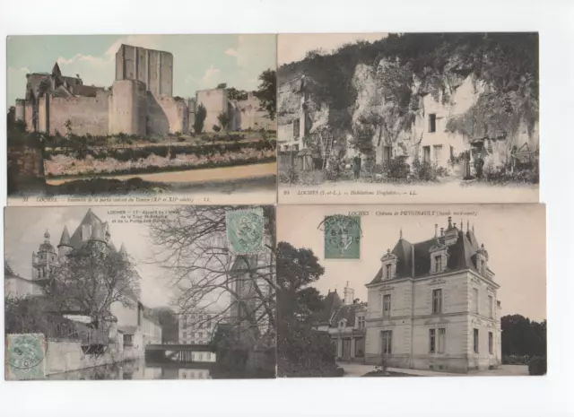 CPA LOCHES(Indre-et-Loire).Lot de 27 cartes.