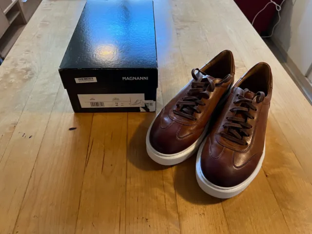 Magnanni _Handmade Sneakers-Cognac Brown_ 43Eur/10Us_Quality_ Brand New+Box