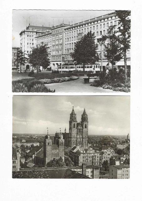 2-ak-magdeburg-wilhelm-pieck-allee-stra-enbahn-stempel-h-nde-weg-von