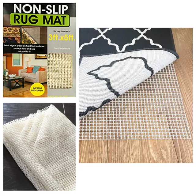 1 Non Slip Rug Grip Mat 5X8ft Anti Skid Gripper Carpet Floor Pad