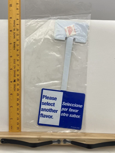 NOS vintage GAS STATION oil Texaco Mobil  Concession INSTRUCTIONS Sticker