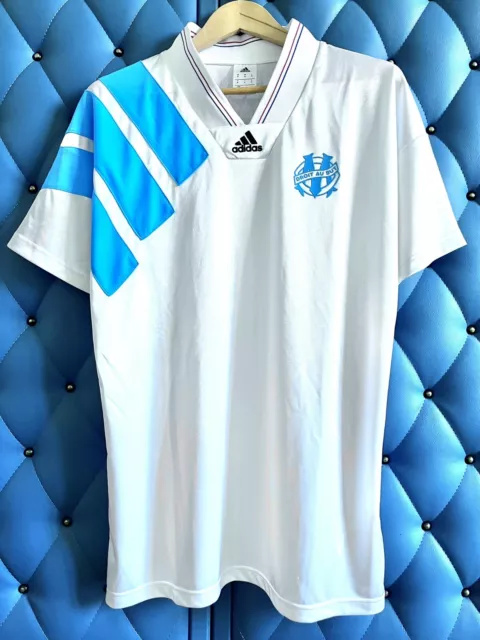 Maillot vintage Olympique Marseille OM 93 1993 anniv. 25 ans Adidas taille M