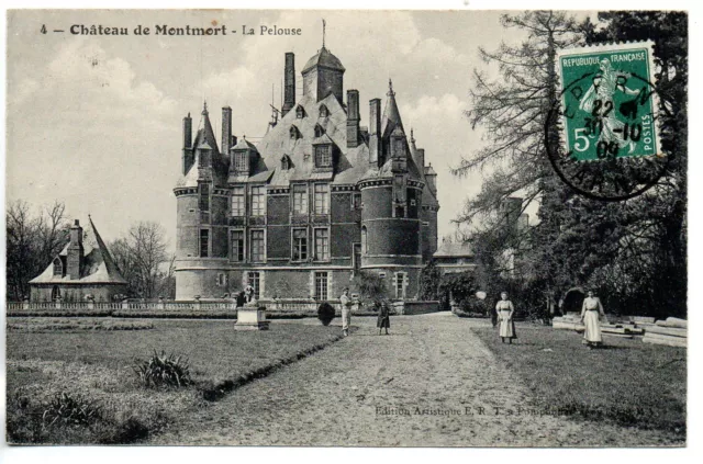 MONTMORT - Marne - CPA 51 - Le Chateau - la pelouse