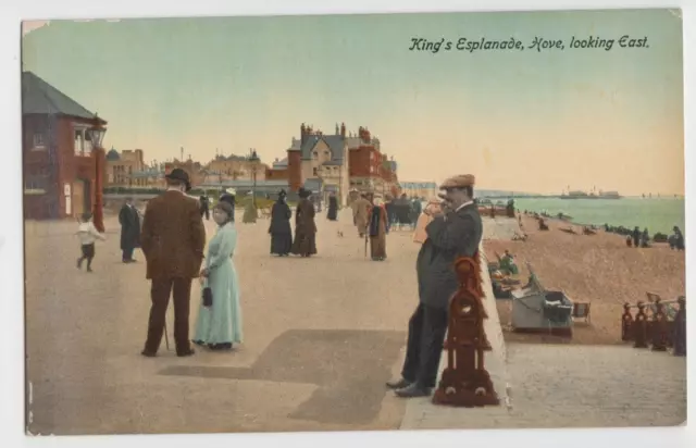 Vtg Postcard kings esplanade hove Brighton Sussex