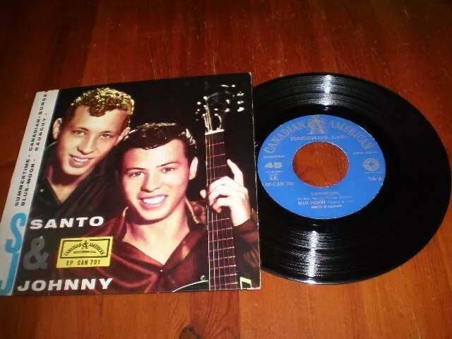 SANTO & JOHNNY-Disco Extended Play a 45 giri con 4 brani-CANADIAN & AMERICAN-