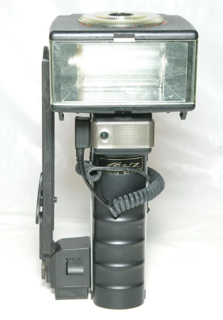 Metz 60 CT-4 Flash Head ONLY With Bracket & Sync Cord. Tested. Still The Best.