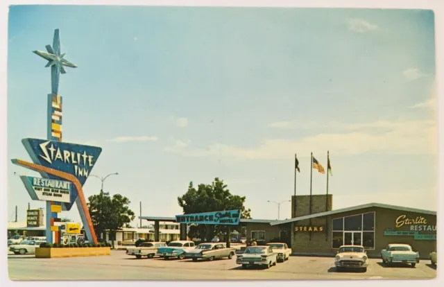 Starlite Inn Motor Hotel Postcard Abilene, TX