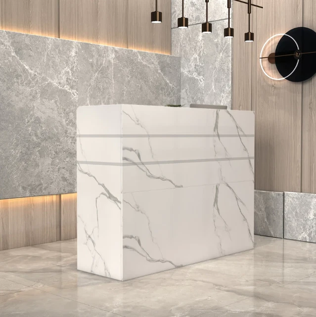 Reception Desk Office Counter Top Marble Wood Checkout Register Conference Shape Reception Desk Office Counter Top Marble Wood Checkout Register Conference Shape