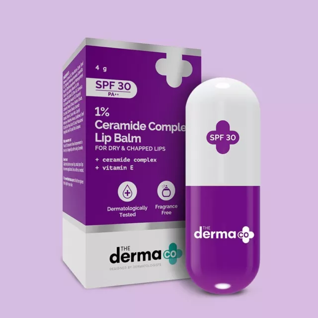 1 bálsamo labial con ácido kójico al 1% The Derma Co SPF 30 PA++ para...