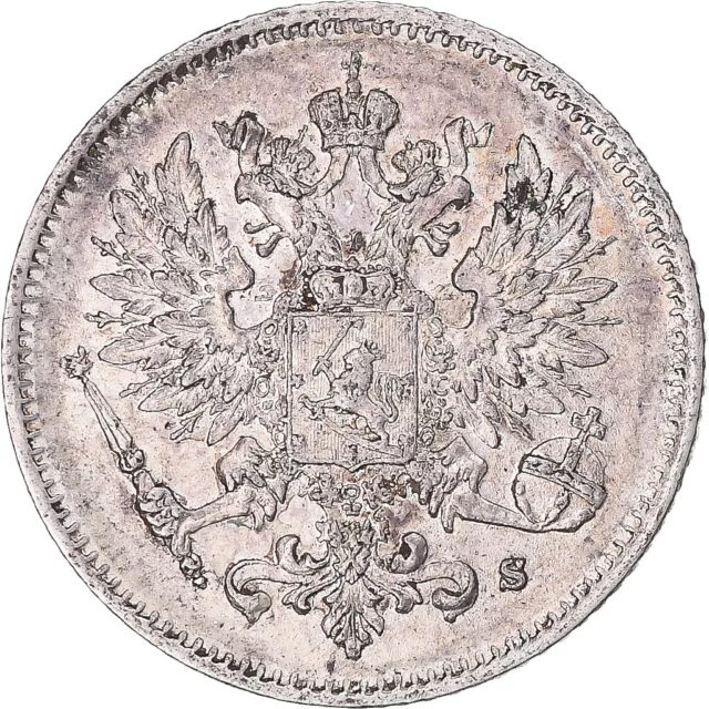 [#1174424] Coin, Finland, Nicholas II, 25 Penniä, 1915, Helsinki, AU, Sil, ver