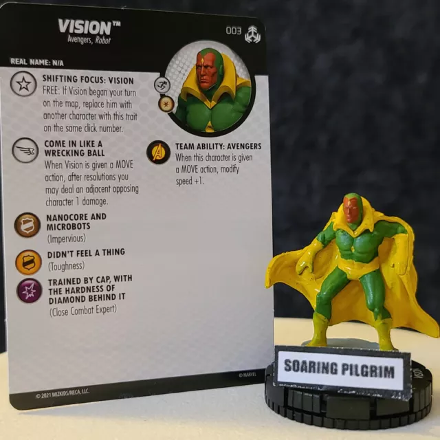 VISION - 003 COMMON War of the Realms Marvel Heroclix #3