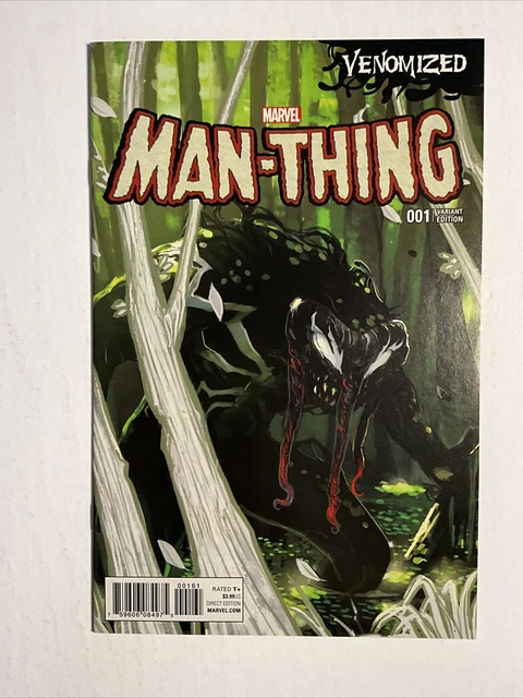 Man-Thing #1 (2017) 9.4 NM Marvel High Grade Venomized Variant Cover Comic Book