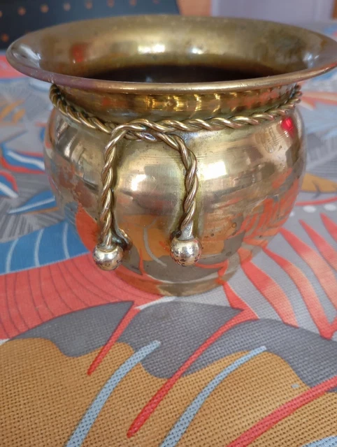Petit Vase laiton rose -vintage - Décoration