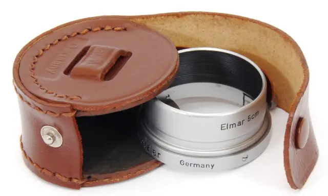 Leica FISON 5cm Lens Hood for LEITZ A36 Elmar 50mm 1:3.5 + Taylor-Hobson 2" f/2