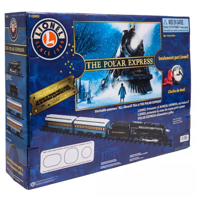 Deluxe Lights & Sounds Collectible Lionel The Polar Express Christmas Train Set 2