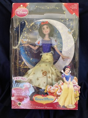 2009 Disney Snow White Celestial Princess Porcelain Doll Brass Key Keepsakes NIB