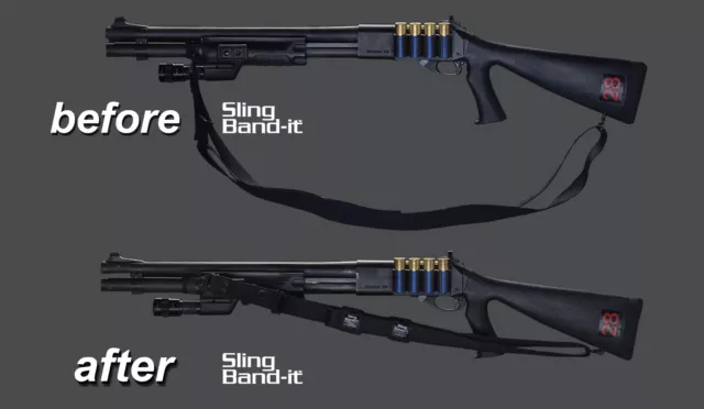 Sling Band-It Rifle and Shotgun Sling Management and Control