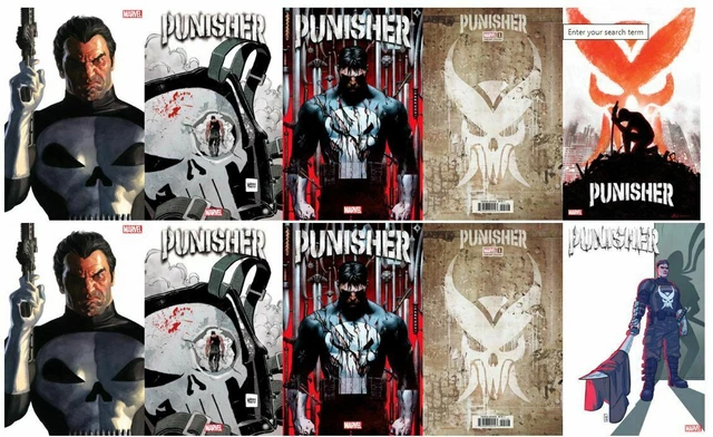 Blow Out !  Punisher #1 (Marvel, 2022)   $60 Cvr, Lot Of 10 Reg & Variant Copies