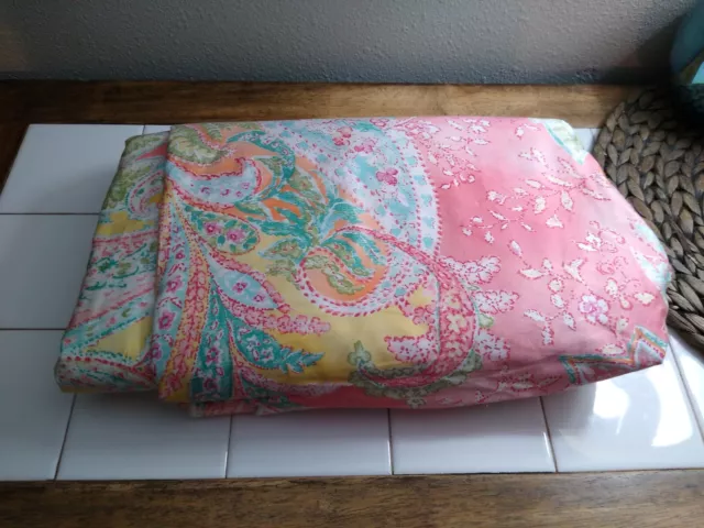 RALPH LAUREN JAMAICA PAISLEY QUEEN DUVET COMFORTER COVER Italy