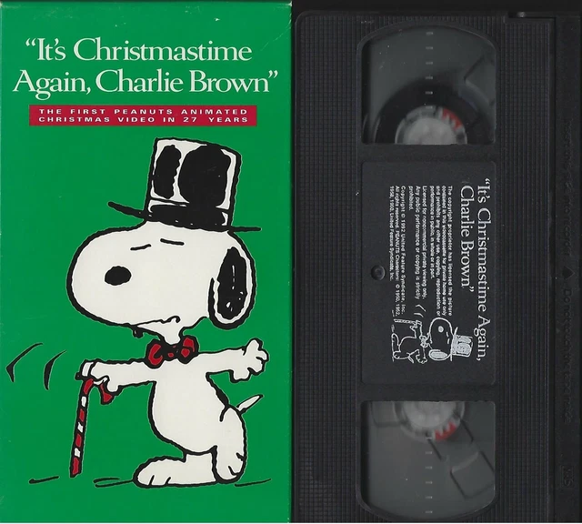 PEANUTS IT'S CHRISTMAS Time Again, Charlie Brown Vintage VHS Video 7.