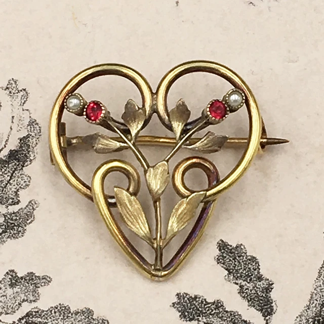 Broche Vintage Oria - Plaqué Or Années 1920 - Occasion - Pièce Ancienne Collection