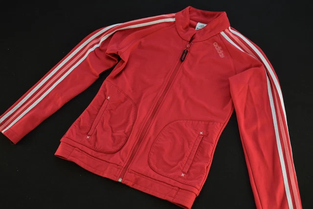 Adidas giacca allenamento giacca sportiva breaker pista top ragazze rosa 176