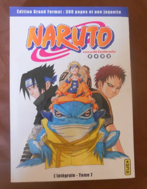 NARUTO L'intégrale tome 7 manga grand format avec jaquette collector VF kana