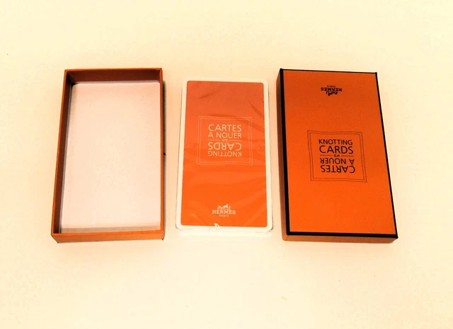 Hermes Scarf Accessory Knotting Cards Sealed Number Three Seald In Box !!!!!!!!!
