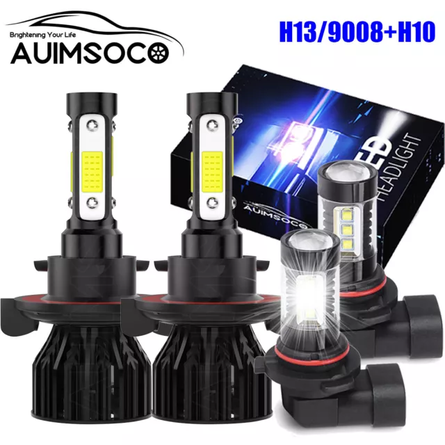 LED Headlight Hi-Lo Foglight Bulbs Kit For Ford F-150 Crew Cab Pickup 2004-2014