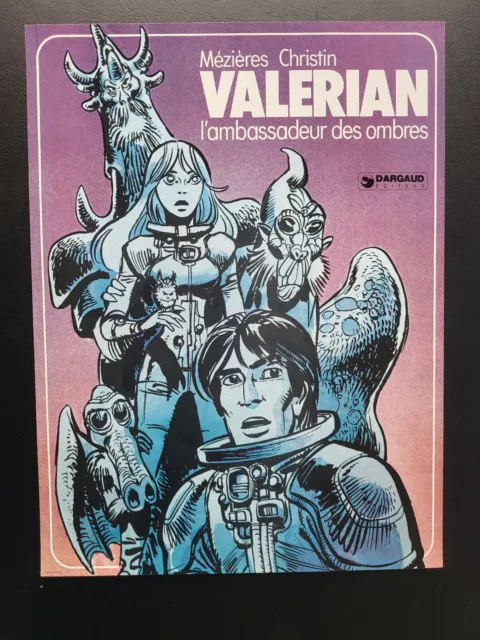 Valérian 1975 Affiche Poster 40x30 pour sortie Ambassadeur des Ombres quasi Neuf