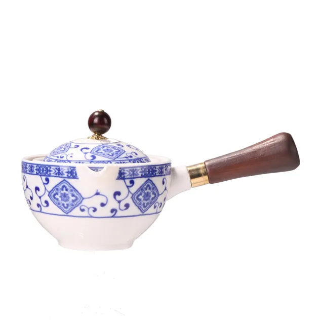 Chinese Ceramic Teapot Tea Dispenser 360 Degree Rotating for Home Office Travel 2