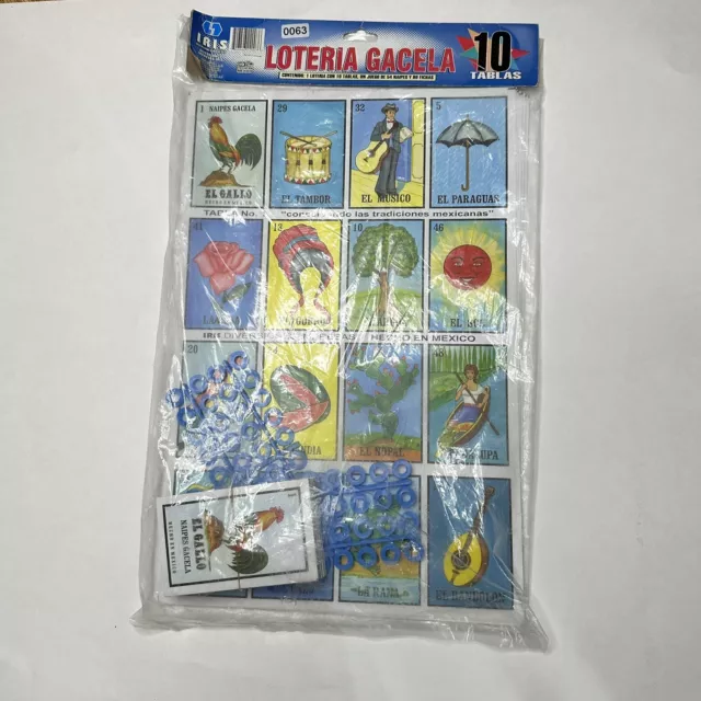 Loteria Jumbo 9x15 Cards. 10 Boards & 1 Deck: Authentic Mexican Bingo Game