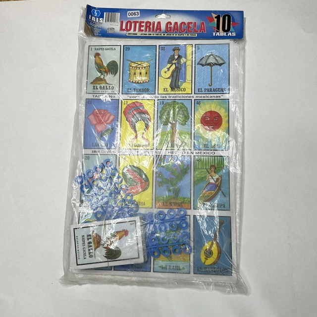 Loteria Jumbo 9x15 Cards. 10 Boards & 1 Deck: Authentic Mexican Bingo Game