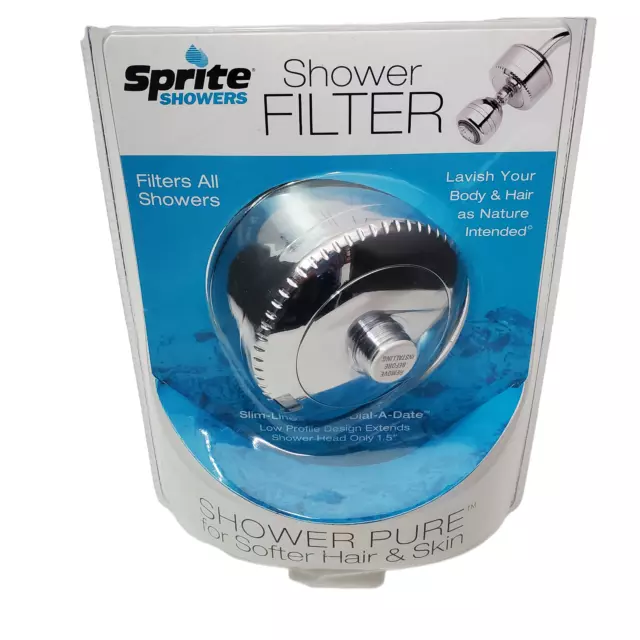 Sprite Showers Slim Line 2 Dial A Date Chrome Shower Filter SL2-CM