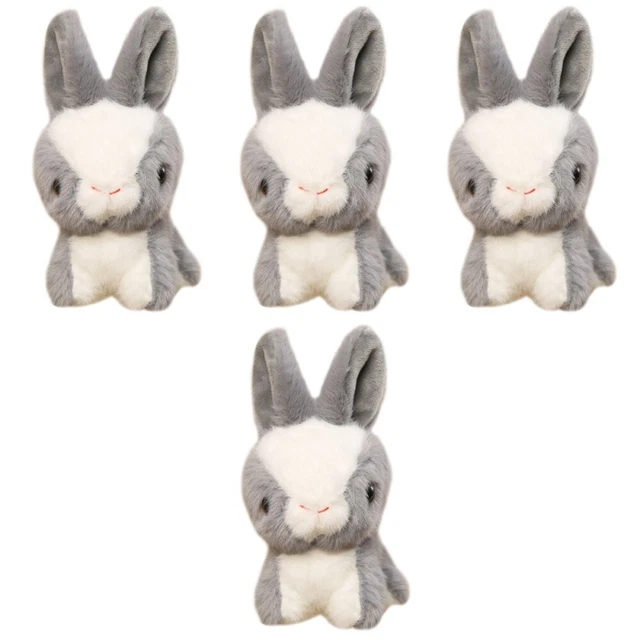 4 Pieces Poupée En Peluche Pendentif Lapin Jouet À Mini Peluches Sacs