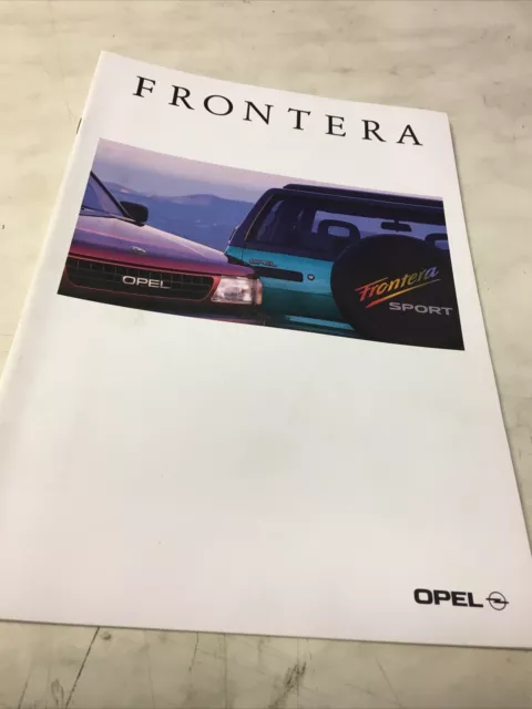 Opel Frontera 1995 catalogue prospectus brochure dépliant publicité automobile