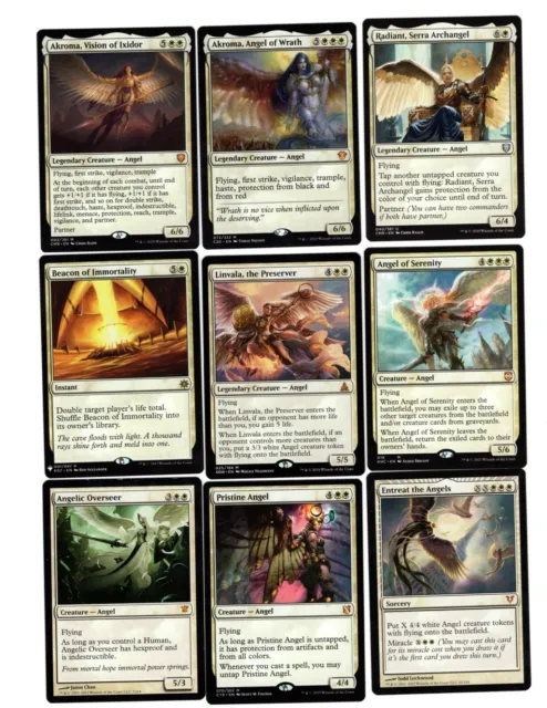 ANGELS ASSEMBLE!-100 Card EDH-Magic Commander Deck-Rares,MYTHICS, Mtg RTP