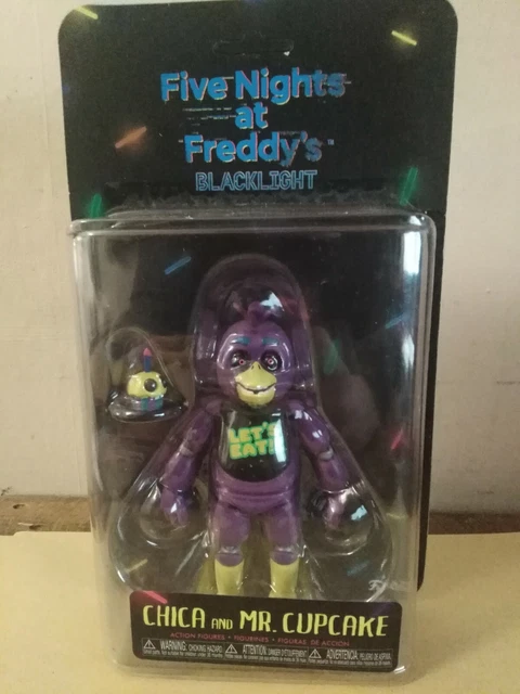 FIVE NIGHTS AT Freddys BLACKLIGHT CHICA WITH MR CUPCAKE Funko