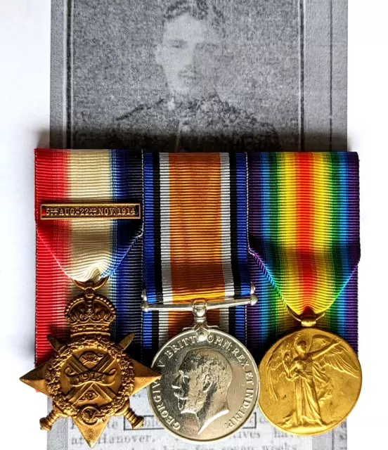*Pow Ypres 1914 Ww1 Medals 11866 Richard Nobles Sherwood Foresters Notts & Derby