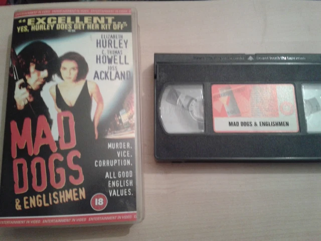 MAD DOGS AND Englishmen Pal VHS 1996 vintage Rare Liz Hurley fast and