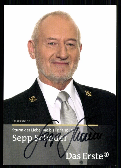 CARTE AUTOGRAPHE SEPP Schauer Sturm Der Liebe Originale Signe ## BC