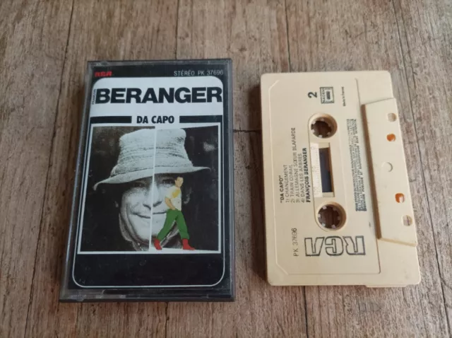 Francois Beranger Da Capo Cassette Audio Tape France K7