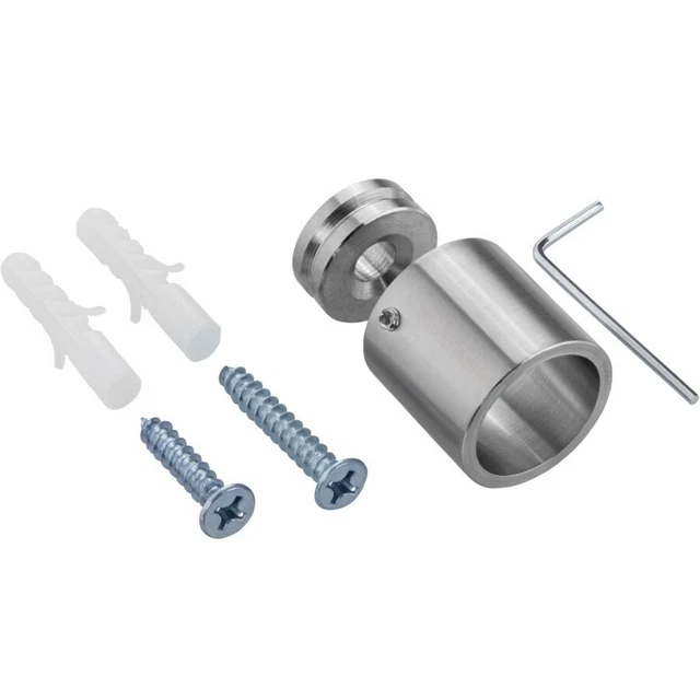 Gedotec Tringle à vêtements 1250 mm chromé OVAL acier tuyau de meubles, Tube de penderie 30