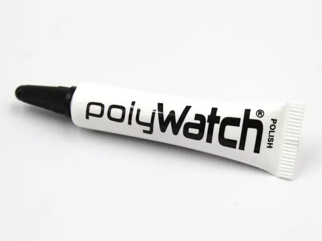 Polywatch Pâte de Polissage Vitre Plexy Neuf + Chiffon Blanc Accessoires Montres 3
