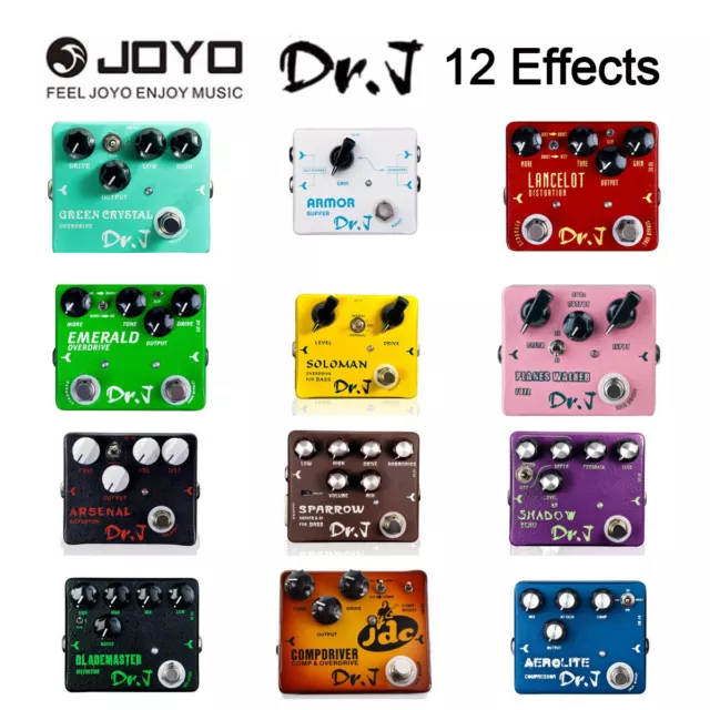 JOYO Dr. J Electric Guitar Analog Delay Effect Pedal Creamy Overdrive Compressor